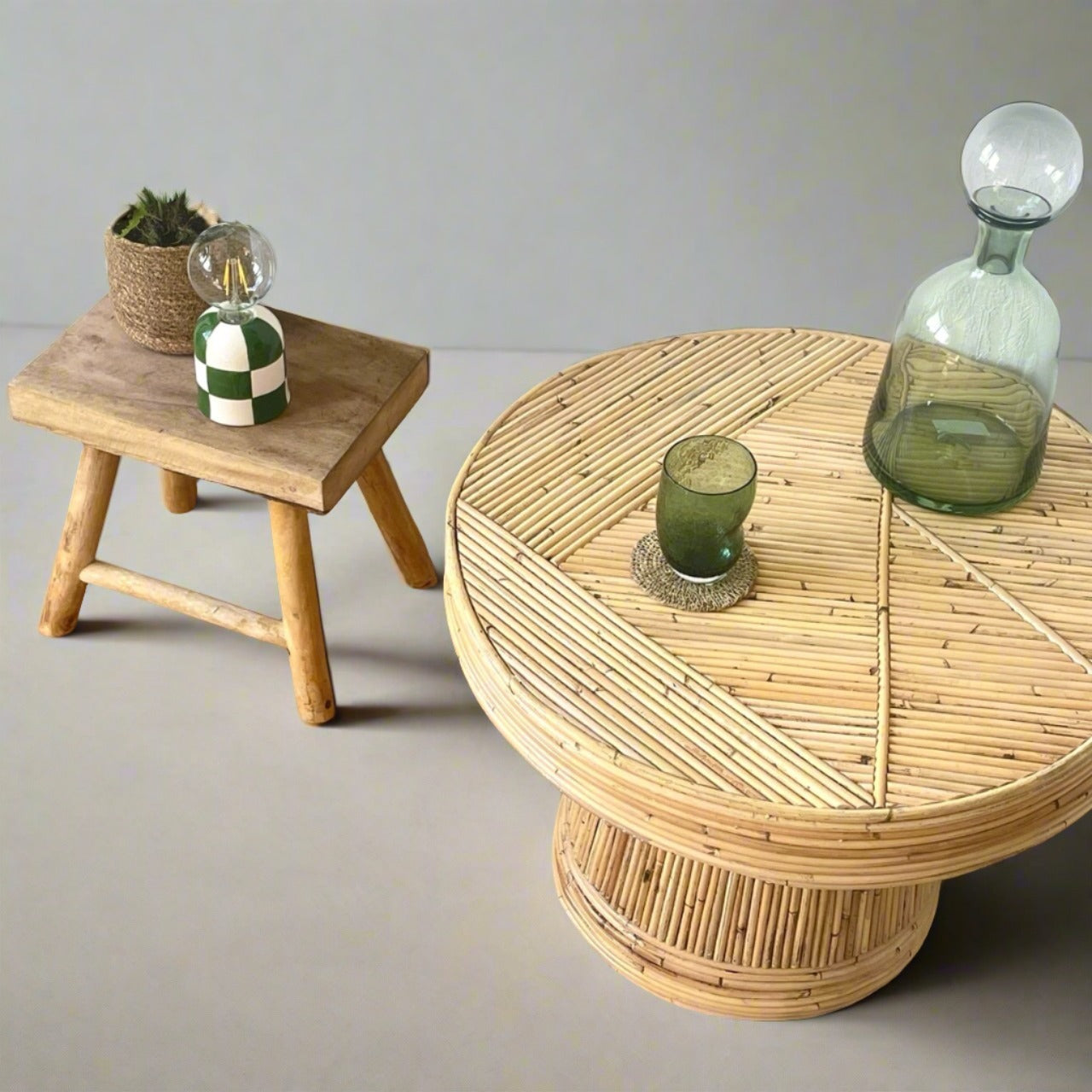 Mesa redonda bambú - Micaela