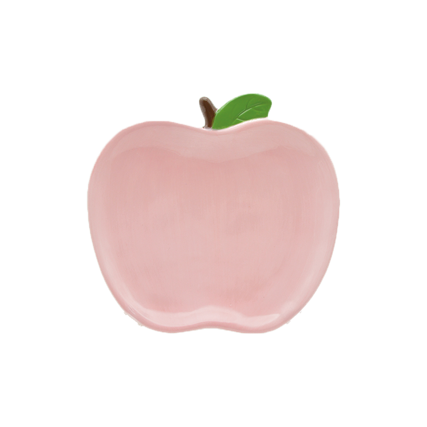 Plato con forma de manzana