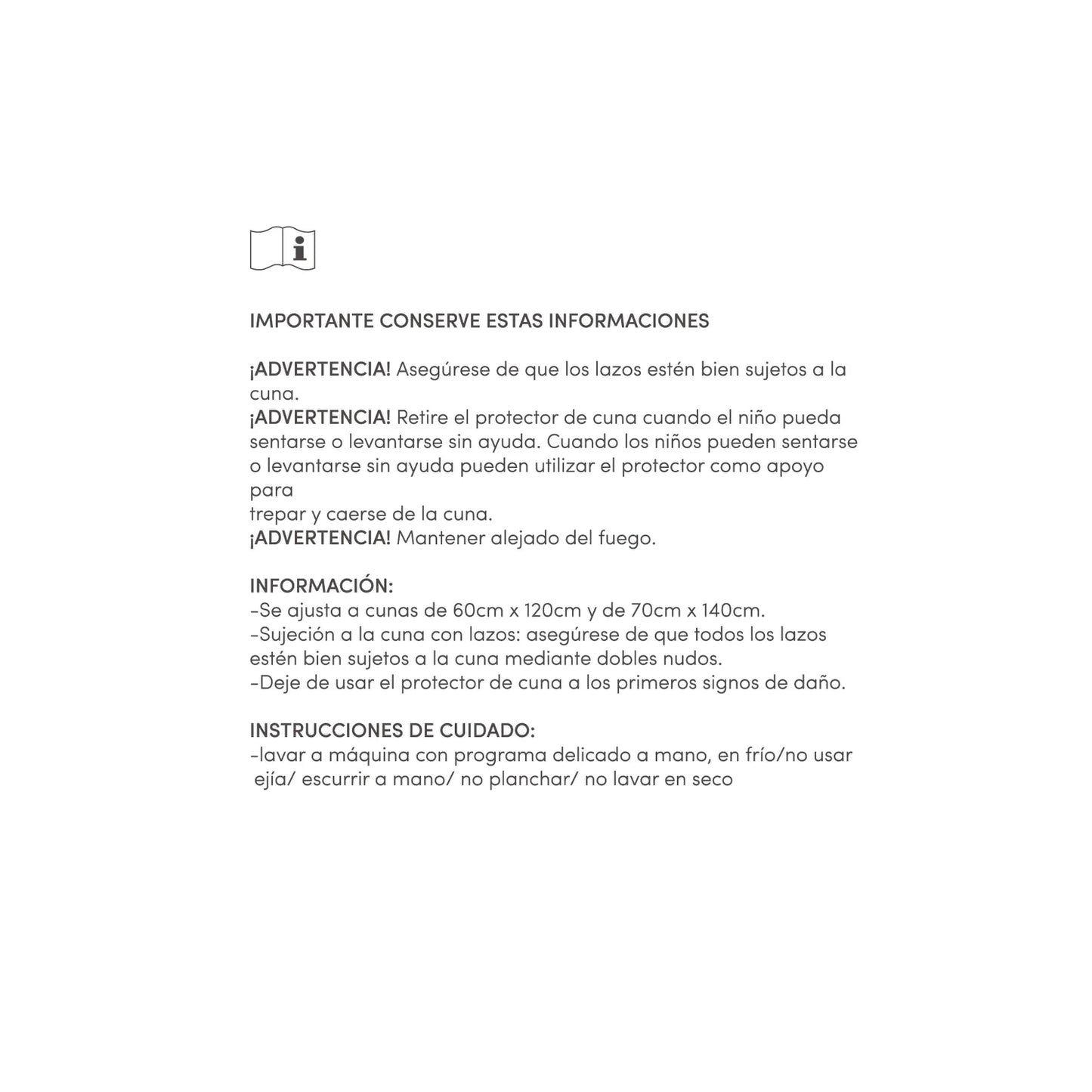 Protector de cuna Wabi Sabi con cierre - Azure