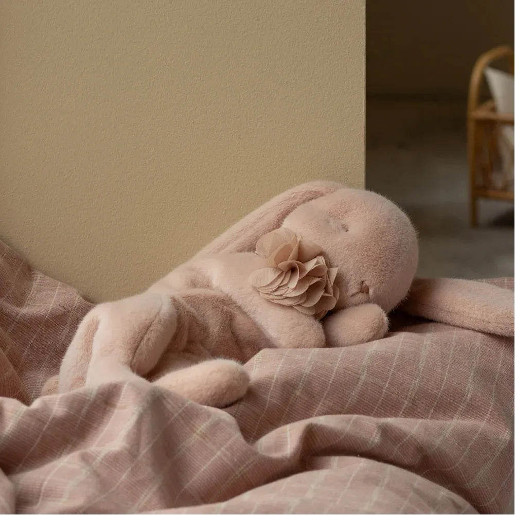 Peluche - Sleeping bunny plush powder