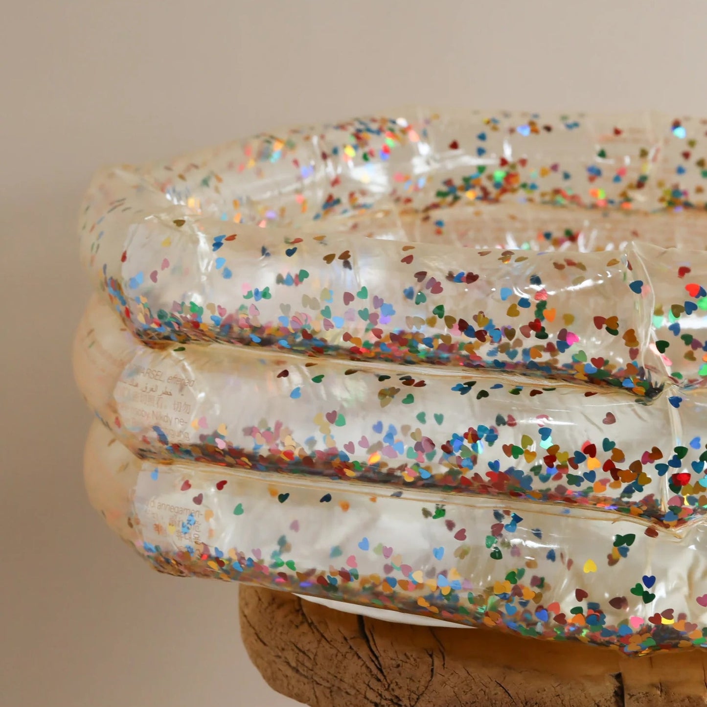 Piscina mini transparent confetti