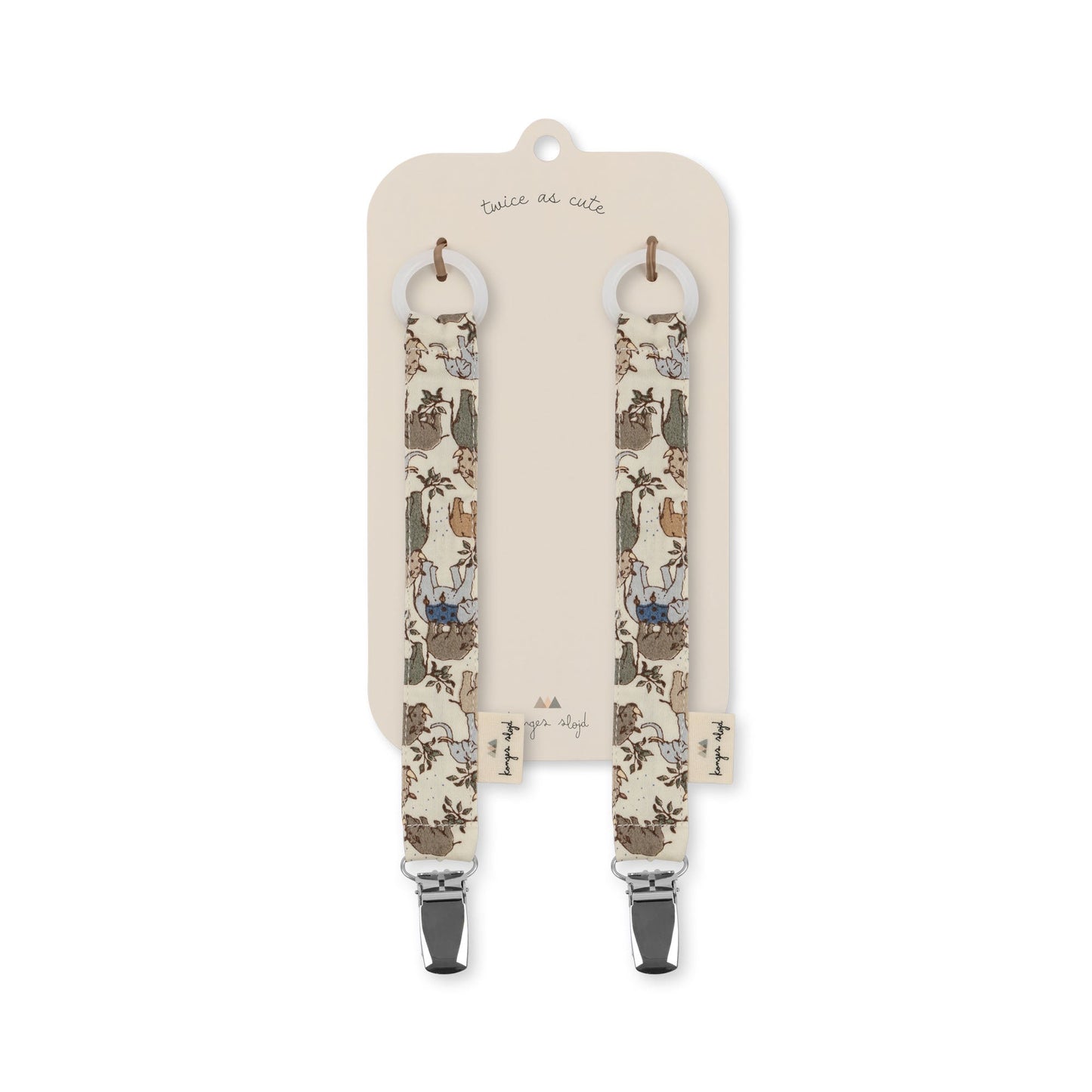 Pack de 2 Porta Chupetes - Safari