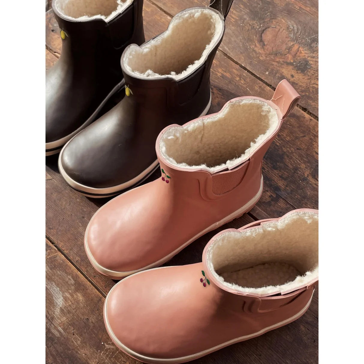 Botas de agua Roi con chiporro - Cameo brown