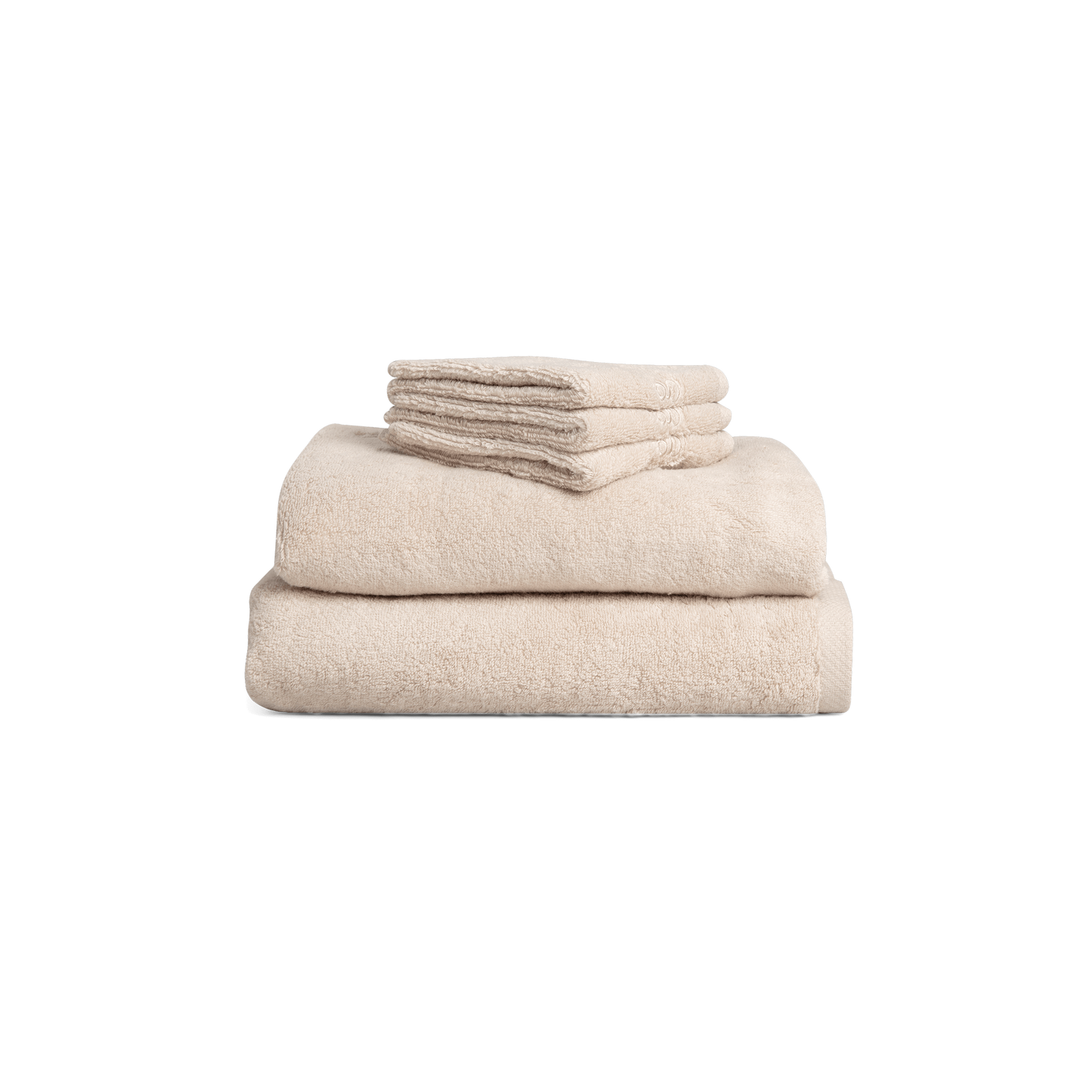 Set 3 terry wash cloth / mini toallas - Sand