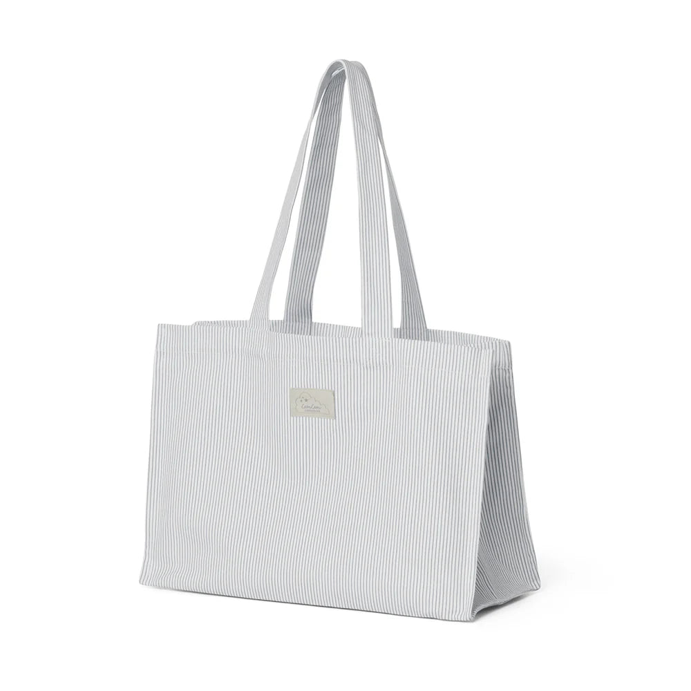 Canvas Tote Bag - Classic stripes Blue