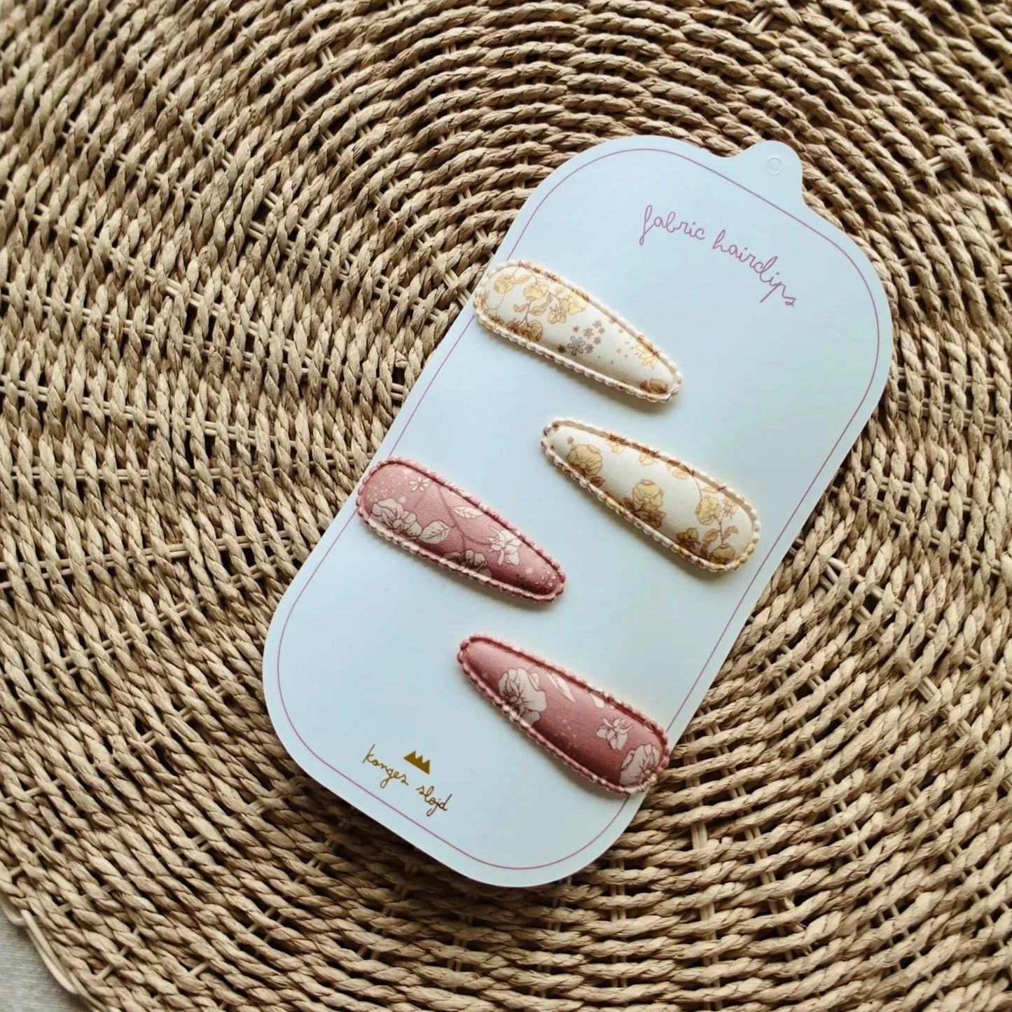 Set 4 Clips de tela - Petit Soleil / Blossom Rouge