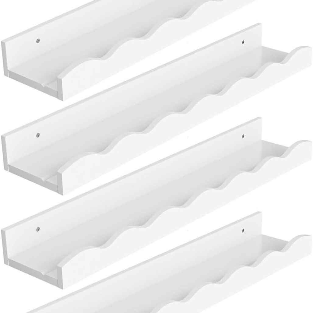 Set de 4 repisas / librero scalloped