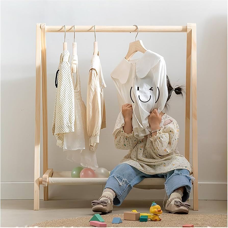 Perchero para niños montessori