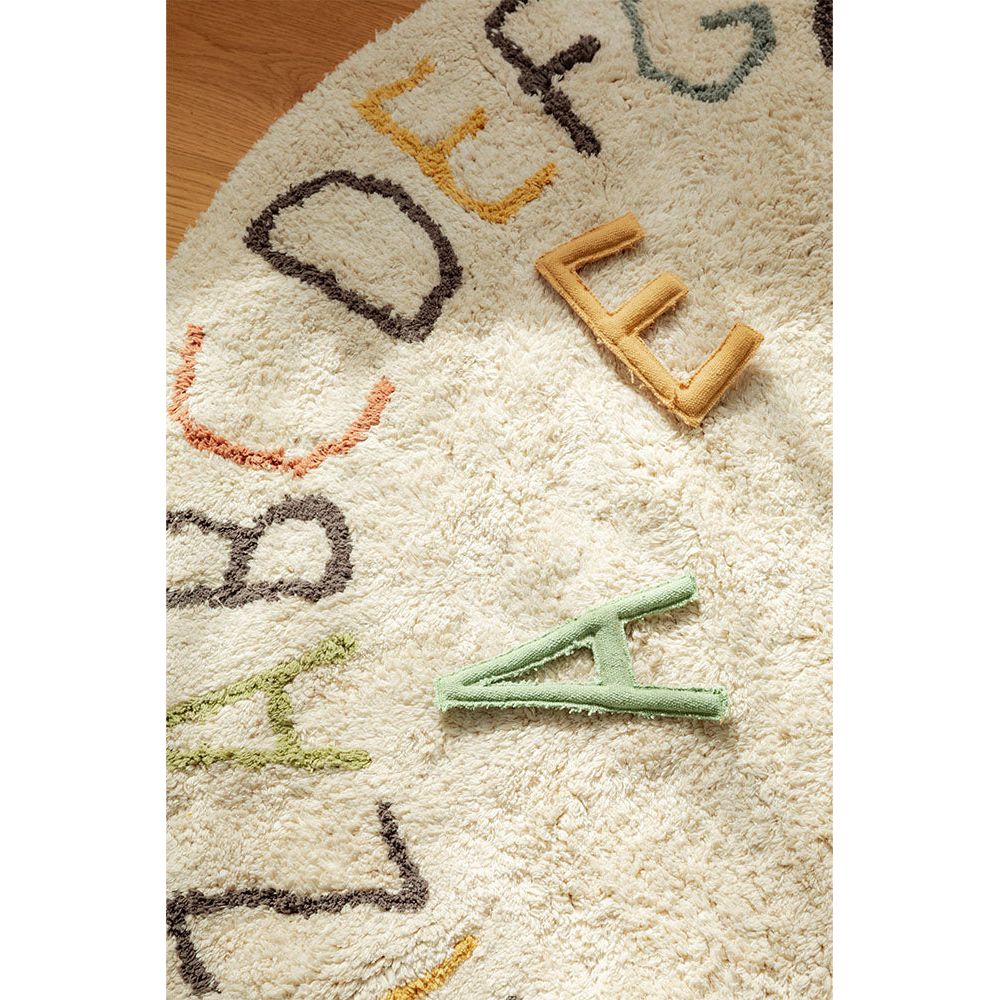 Alfombra lavable ABC color y letras