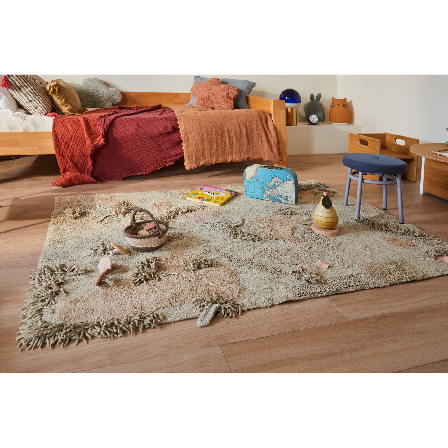 Alfombra de juego lavable - Mushroom Forest (120 x 160 cm)