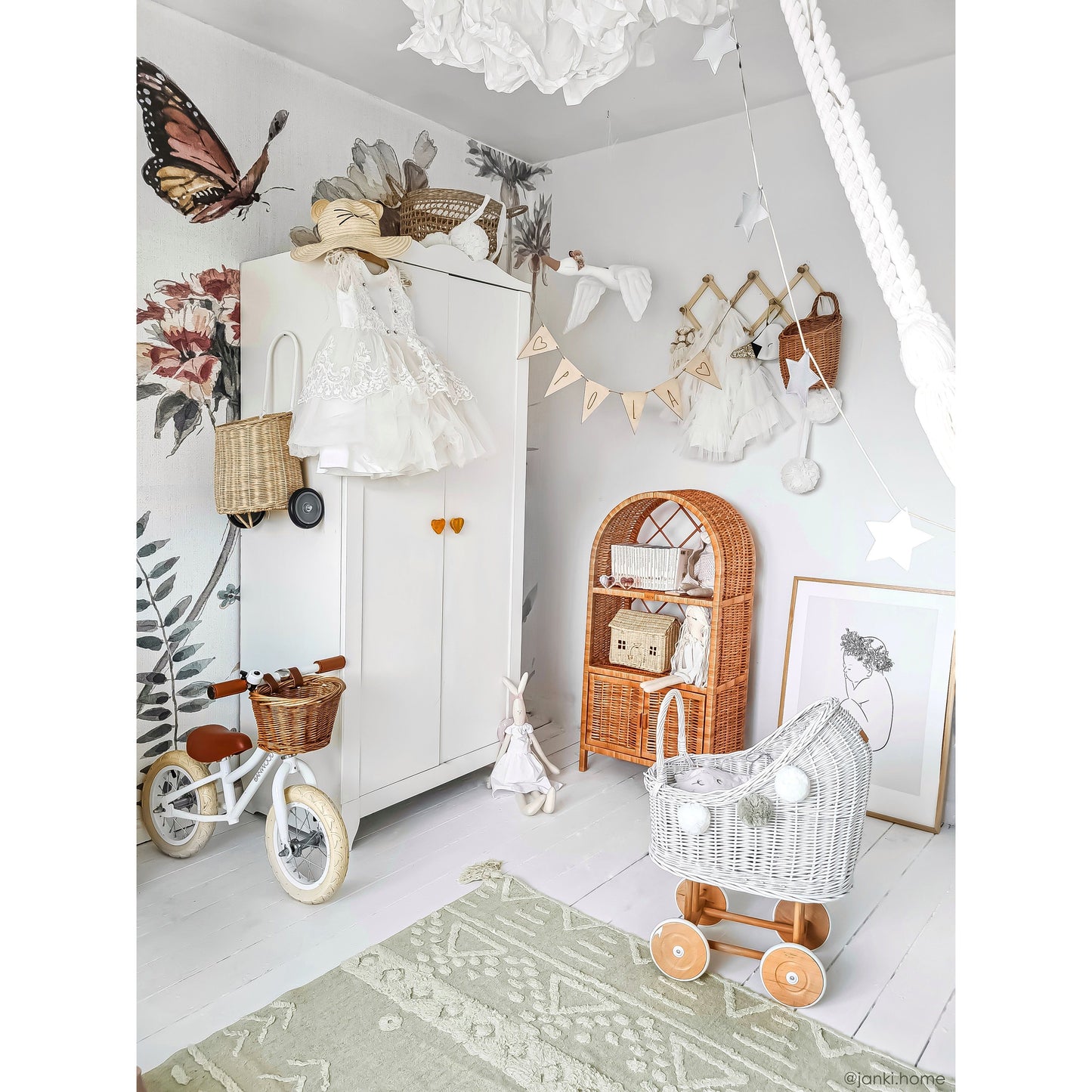 Alfombra lavable tribu - Olive