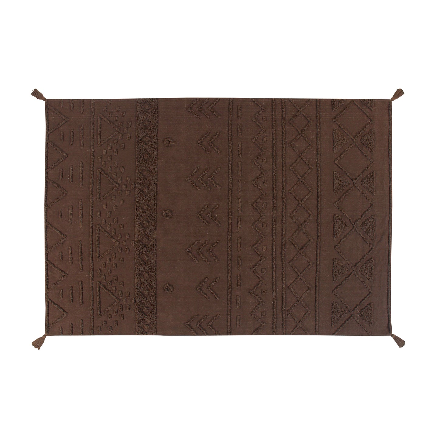 Alfombra lavable tribu - Brown