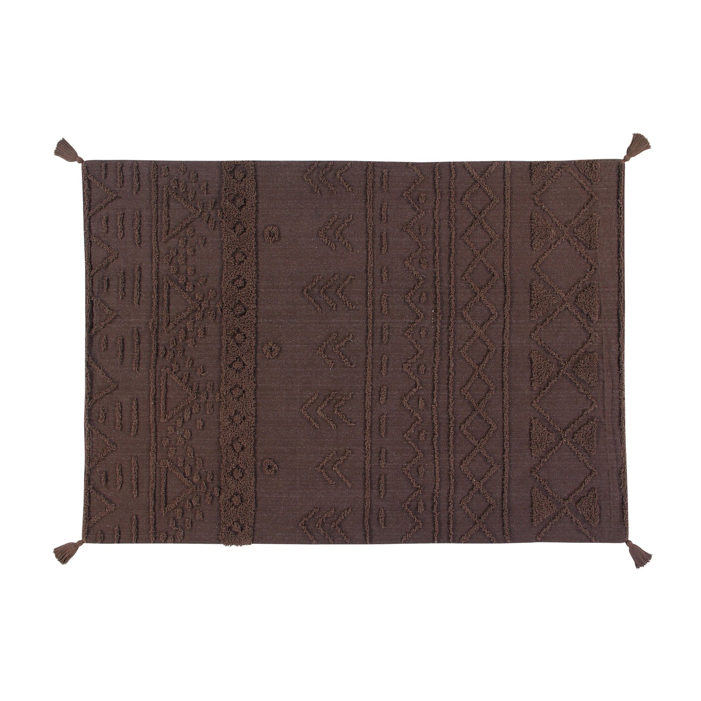Alfombra lavable tribu - Brown