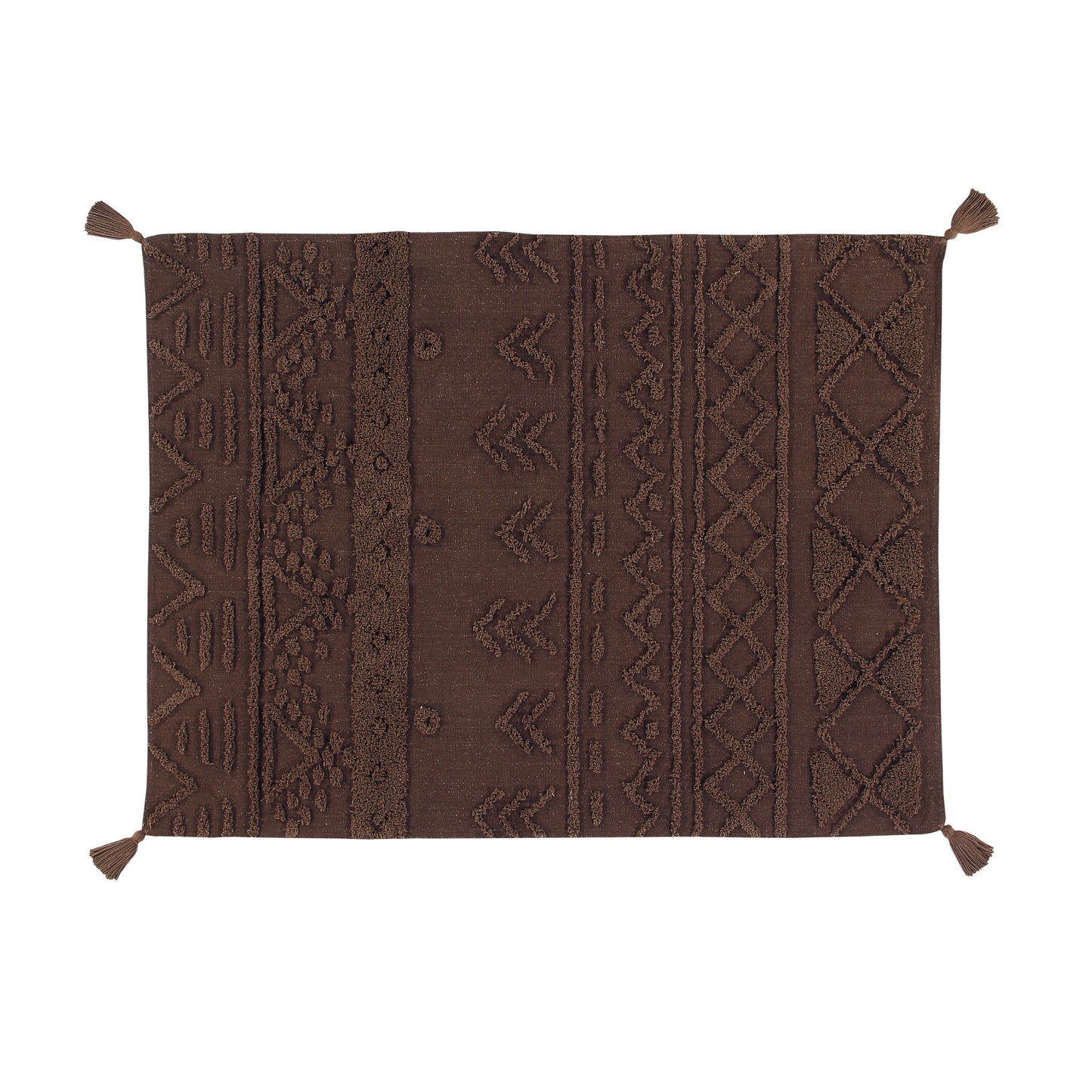 Alfombra lavable tribu - Brown