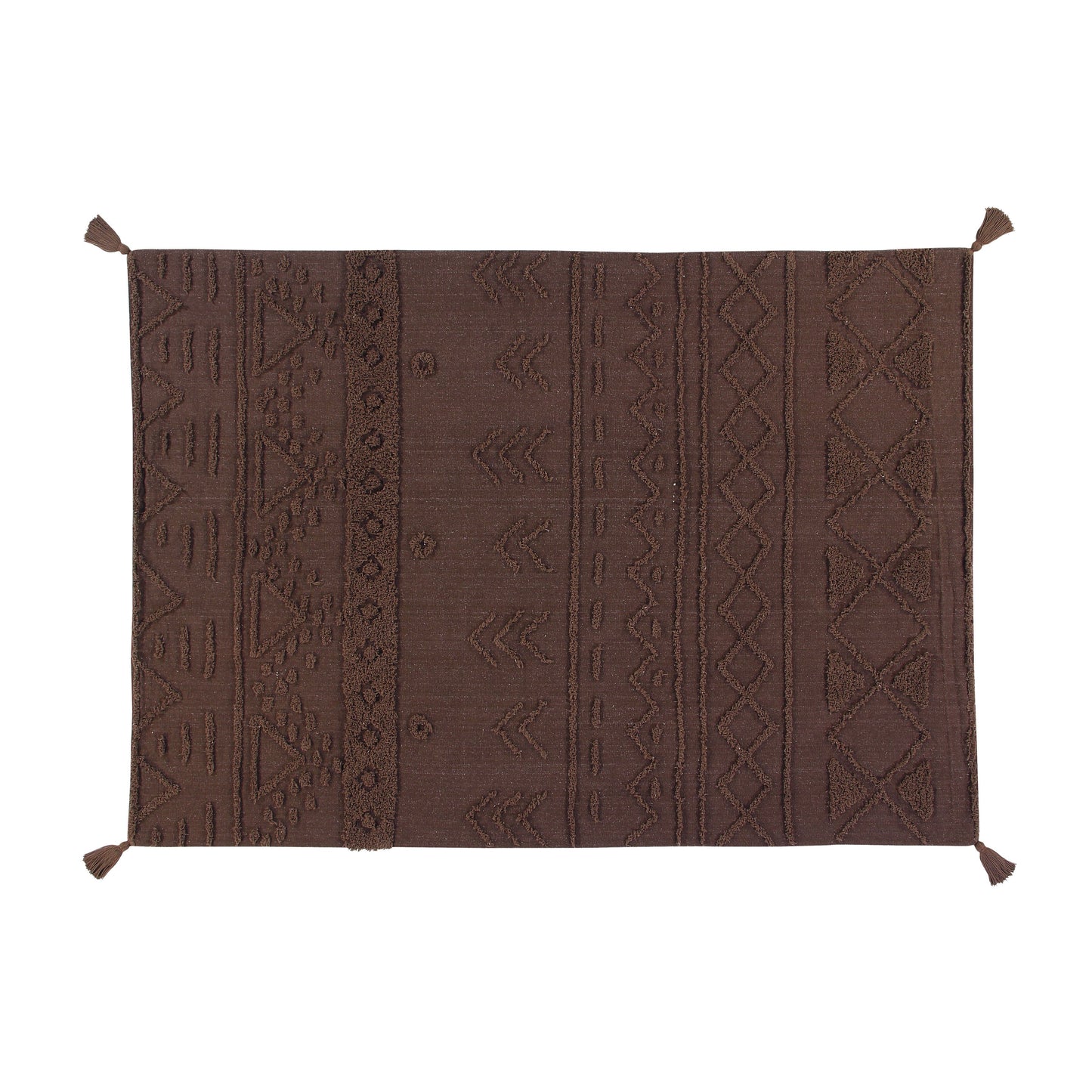 Alfombra lavable tribu - Brown