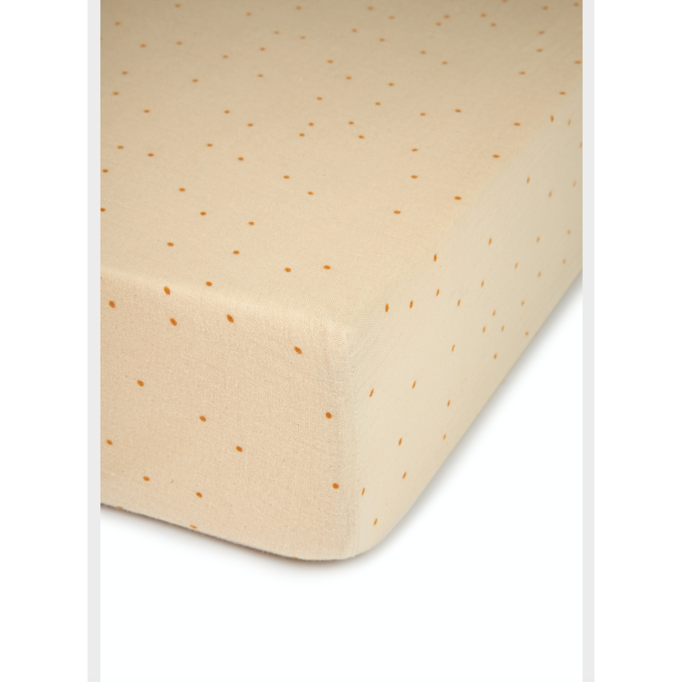 Sábana Bajera Cuna Wabi Sabi - Dots Ginger