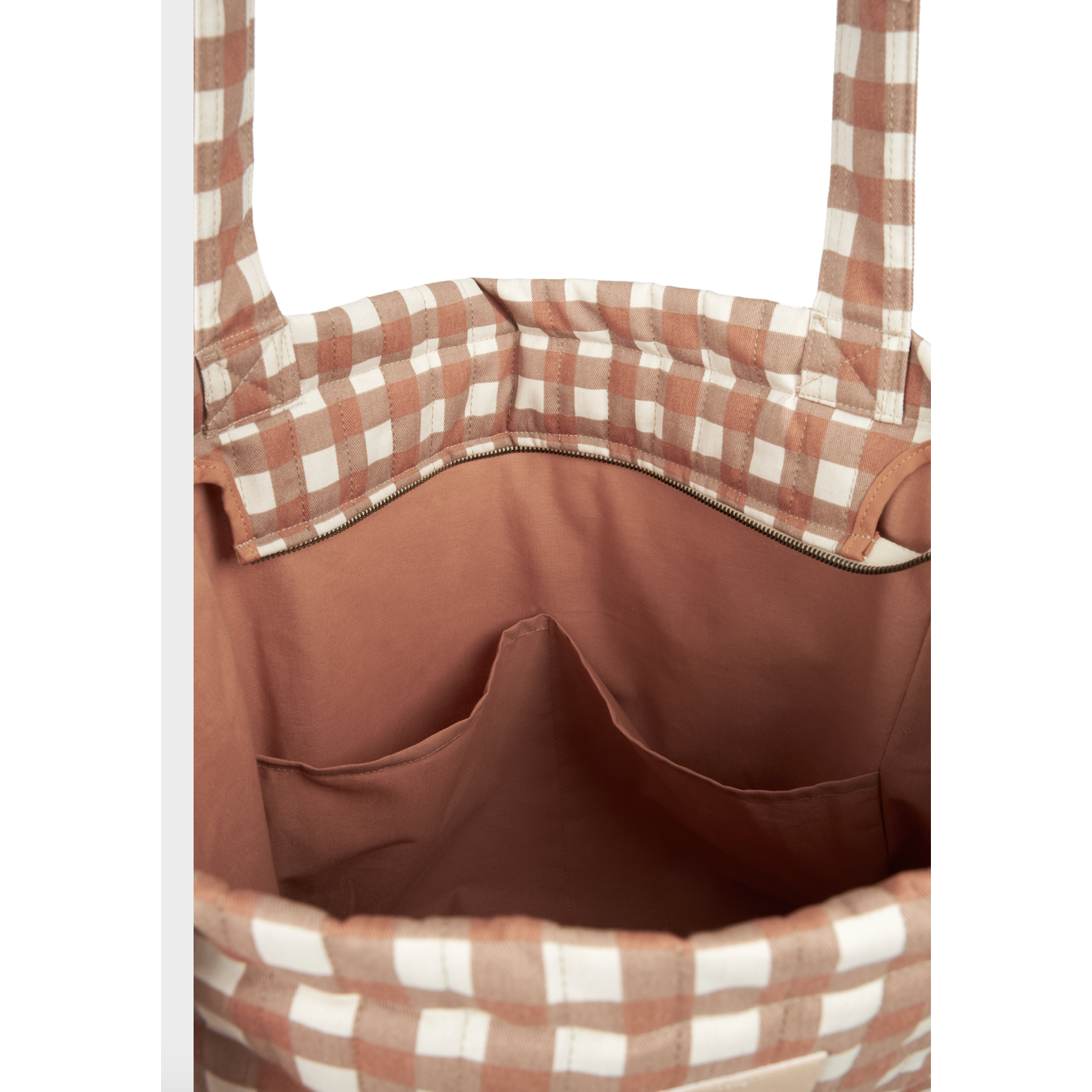 Tote bag Hyde Park - Terracota Checks