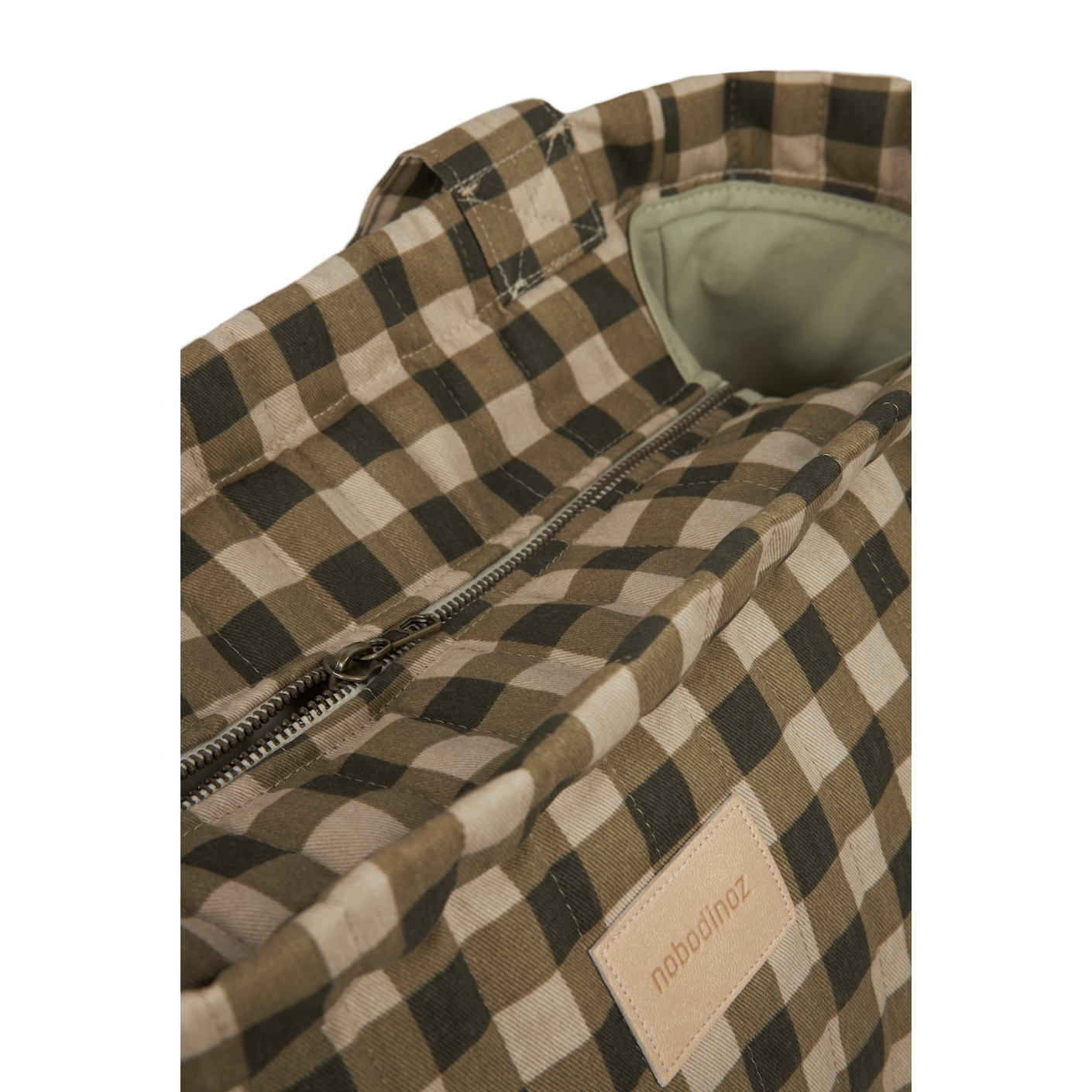 Tote bag Hyde Park - Green Checks