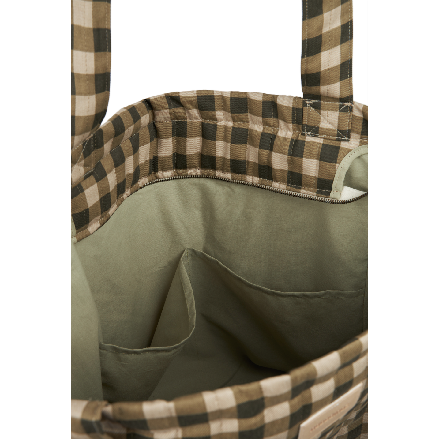 Tote bag Hyde Park - Green Checks