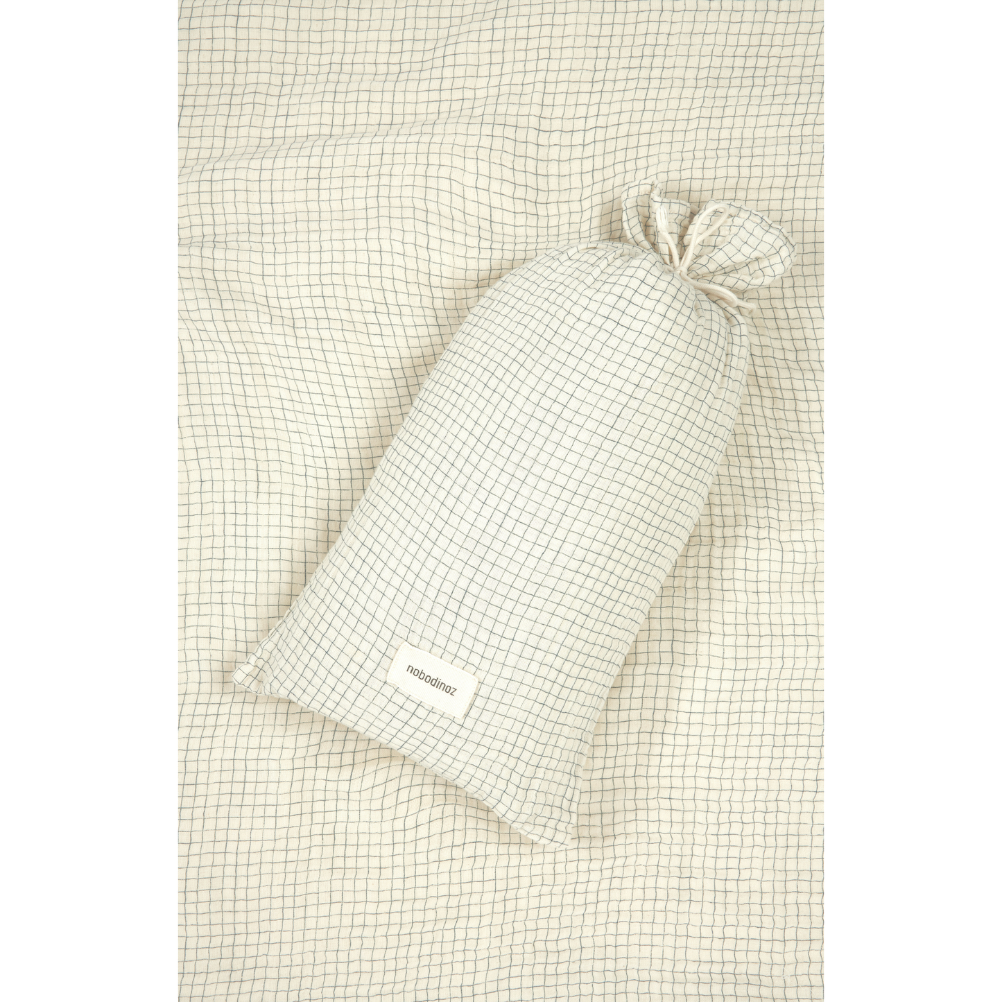 Funda nórdica Cuna BB Wabi-Sabi (Doble gasa algodón lavado) - Blue Grid