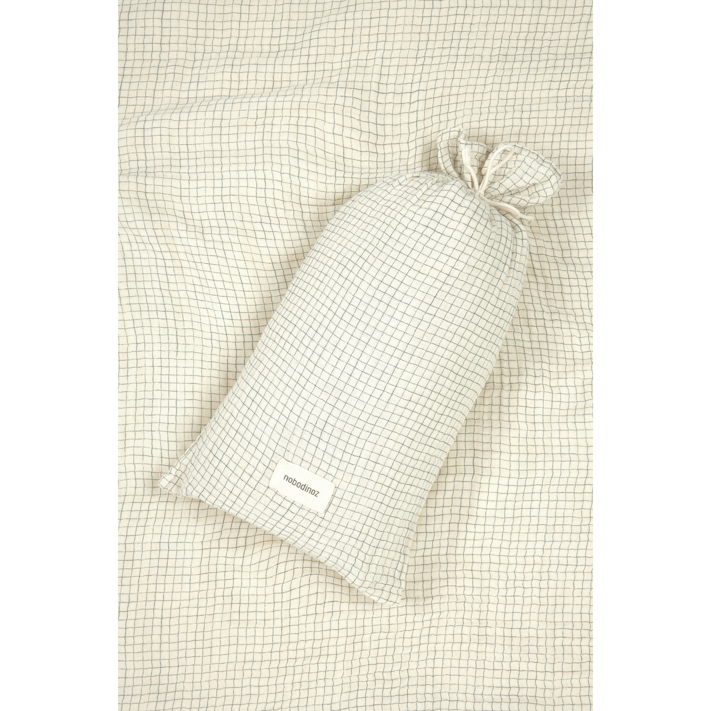 Funda nórdica Cama Wabi Sabi (Doble gasa algodón lavado) - Blue Grid