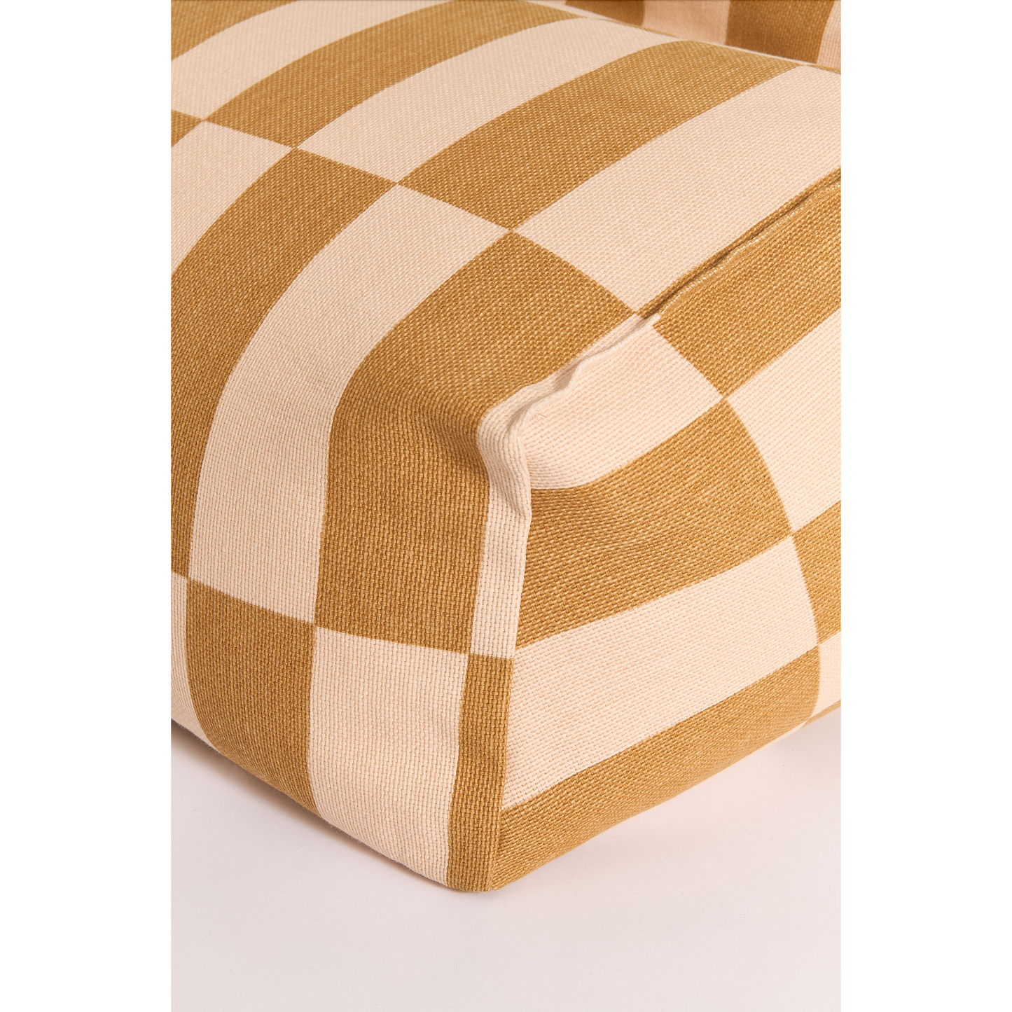 Pouf sillón vibes - Mustard and sand tiles