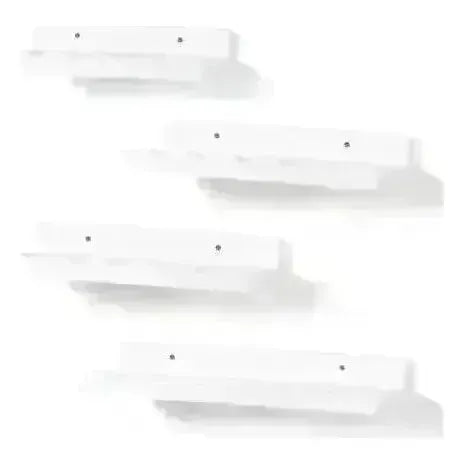 Set de 4 repisas / librero scalloped