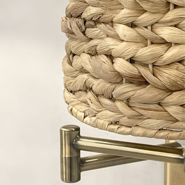 Aplique fibra natural - bronce