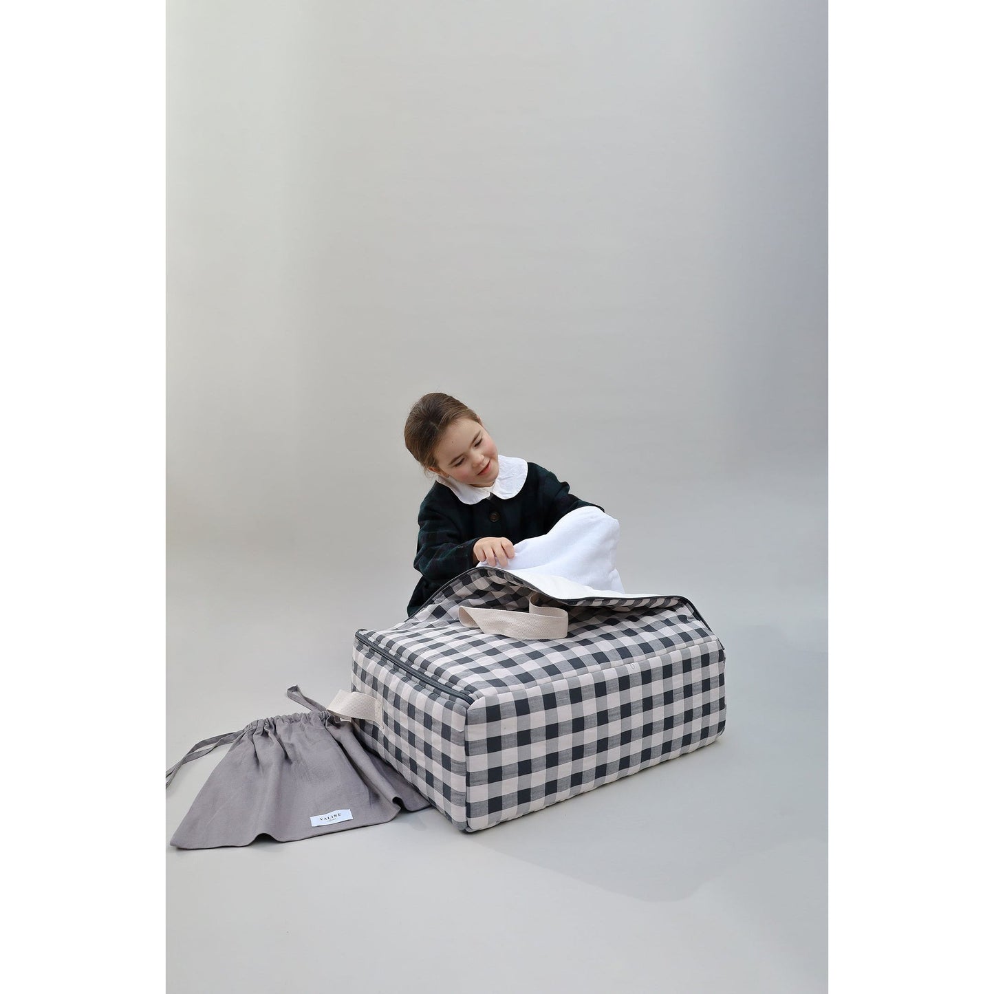 Maleta XL - Vichy Dark Grey