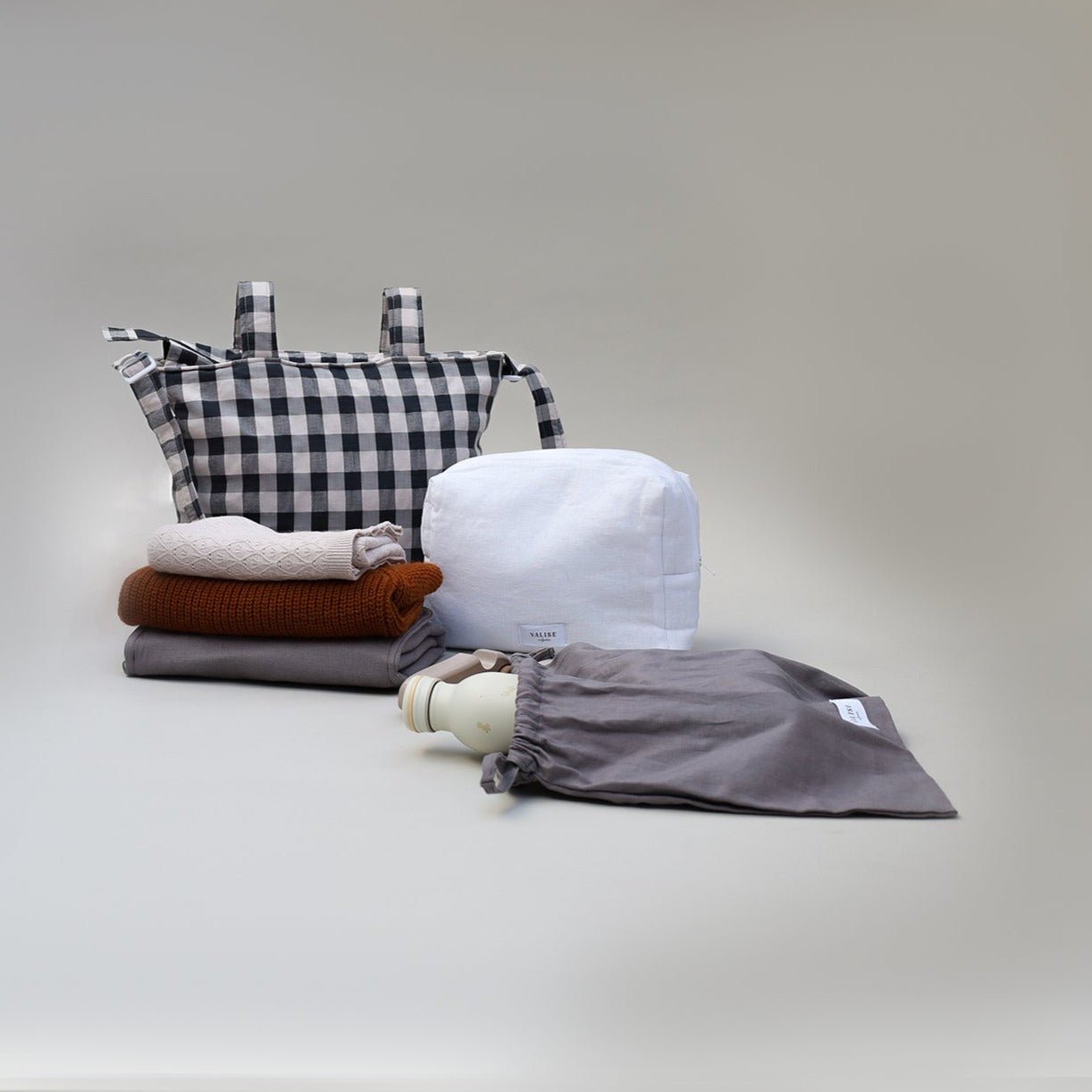 Bolso pañalero para coche - Vicky Dark Grey