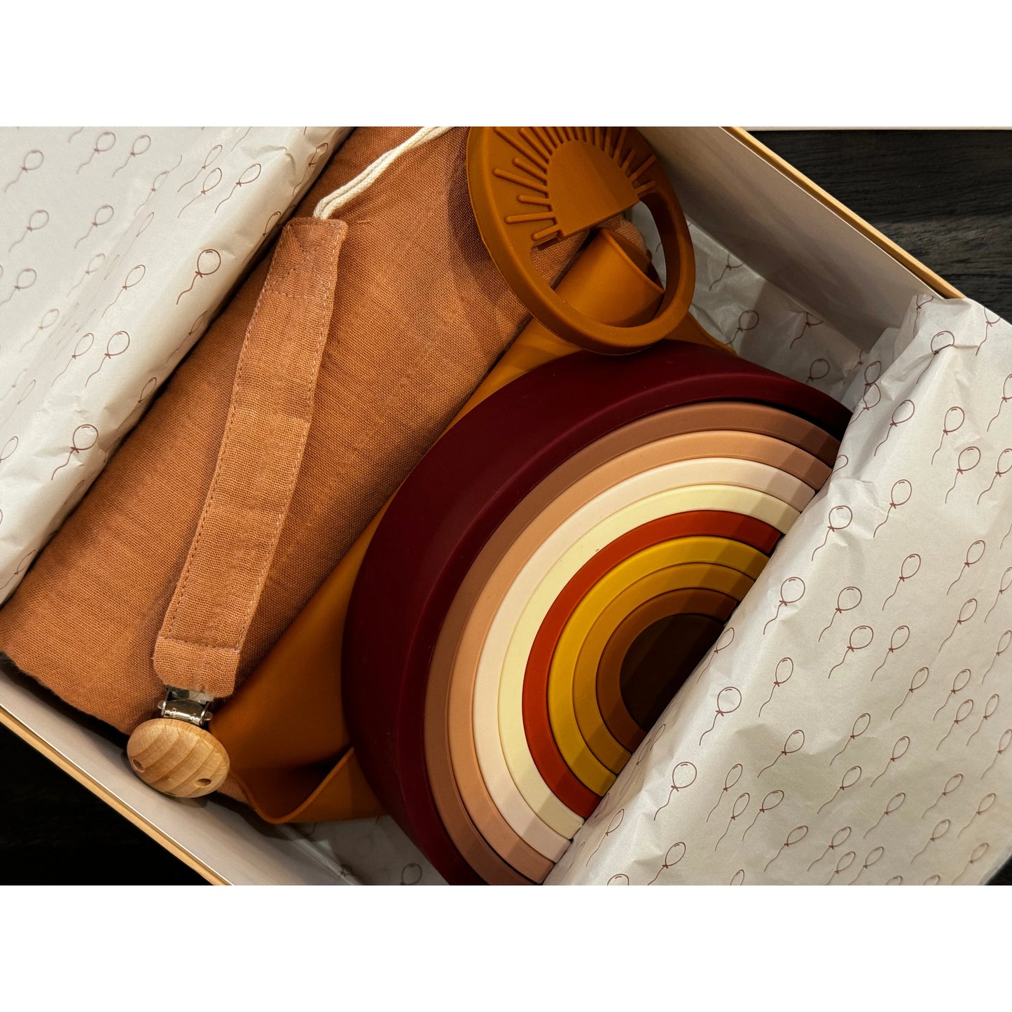 Caja de regalo - Born to play terracota