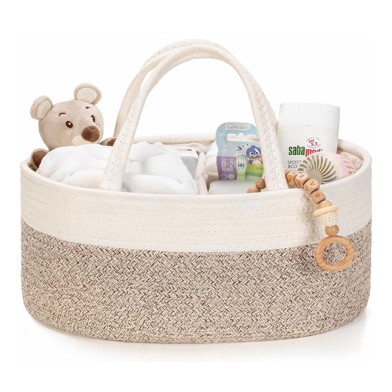 Canasto mudador Caddy Diaper - algodón
