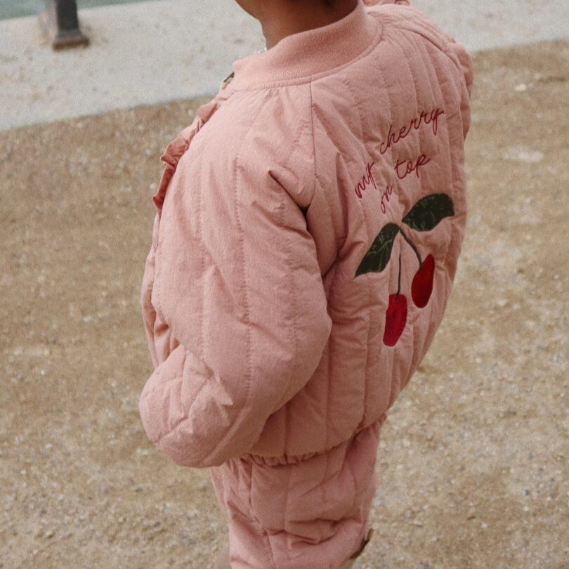 Chaqueta Juno frill Bomber jacket - Cameo brown