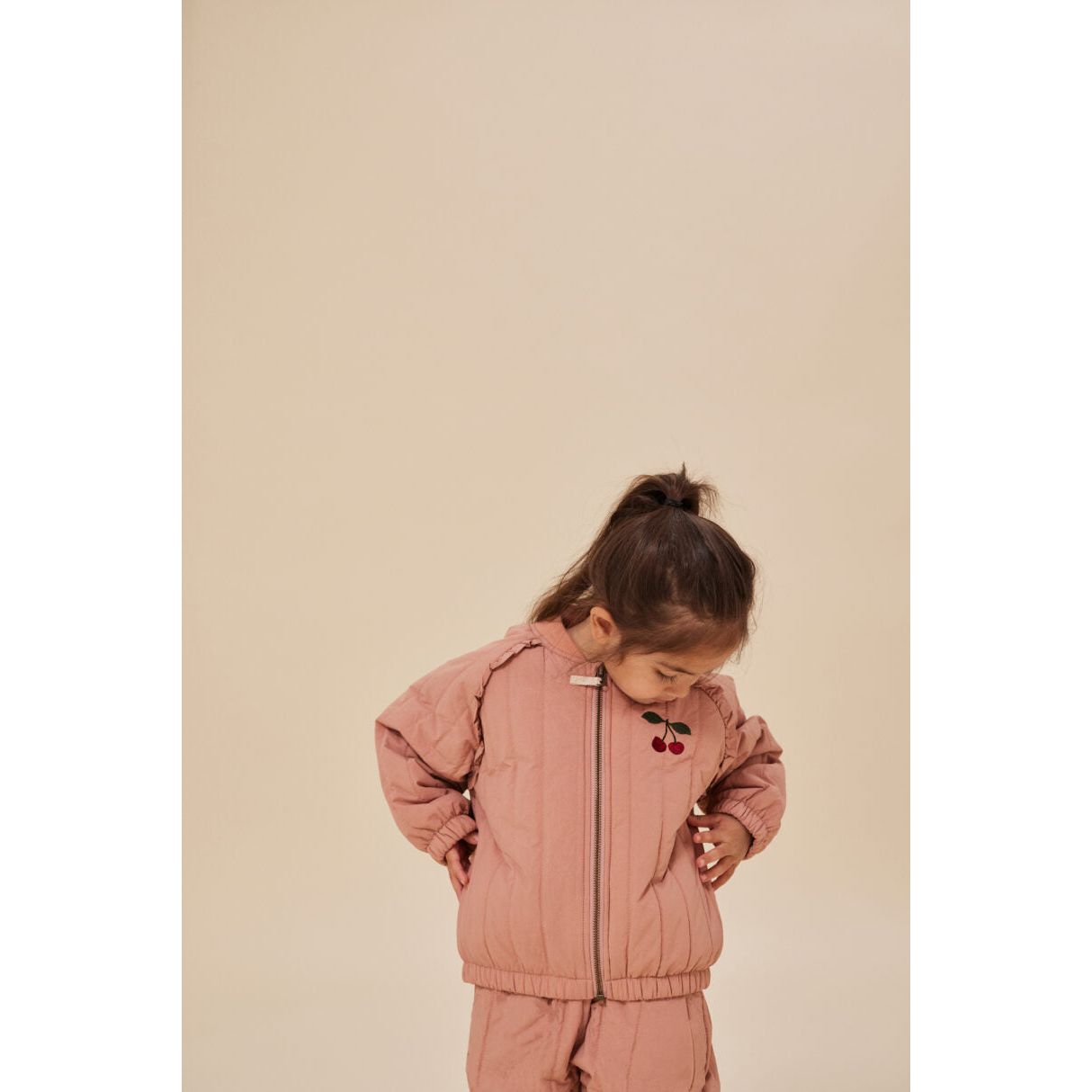 Chaqueta Juno frill Bomber jacket - Cameo brown