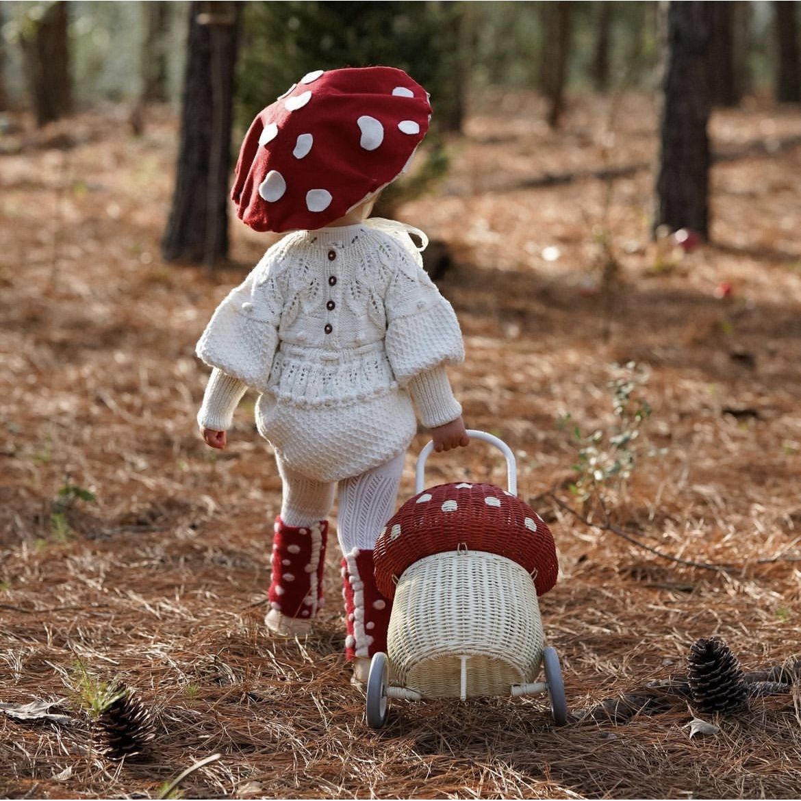 Carrito farmers mushroom - Red