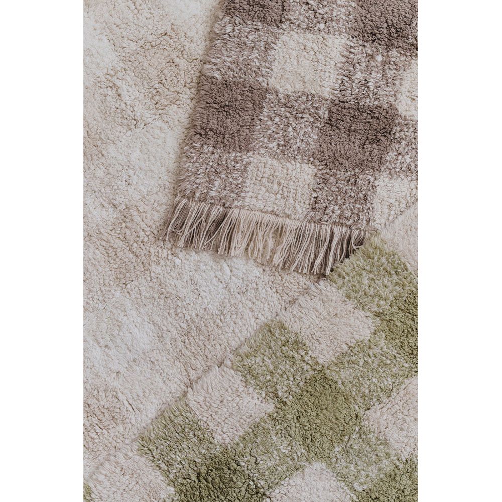 Alfombra lavable - Vichy Marrón