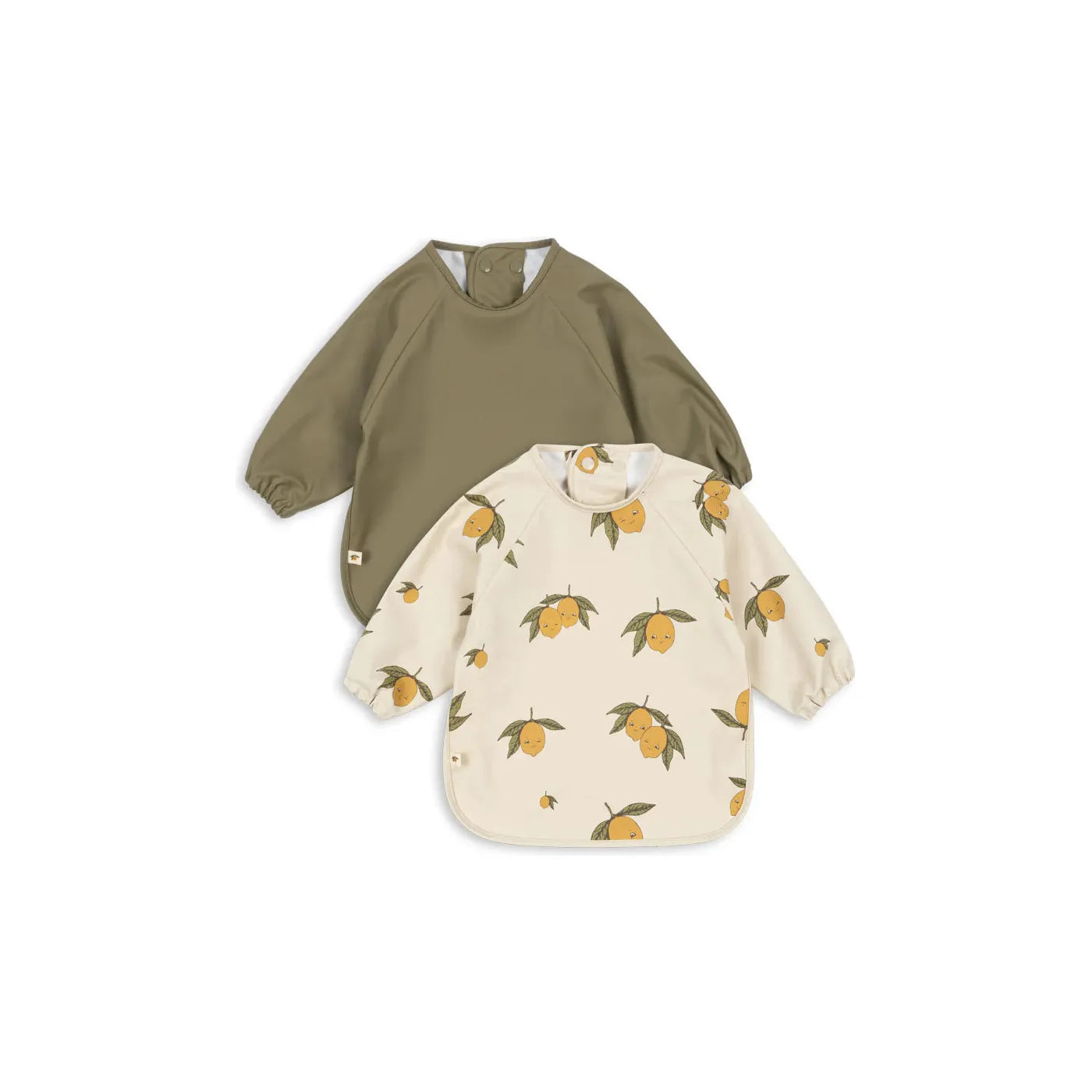 Set 2 Baberos con mangas / Delantales - Sweet and sour / Aloe
