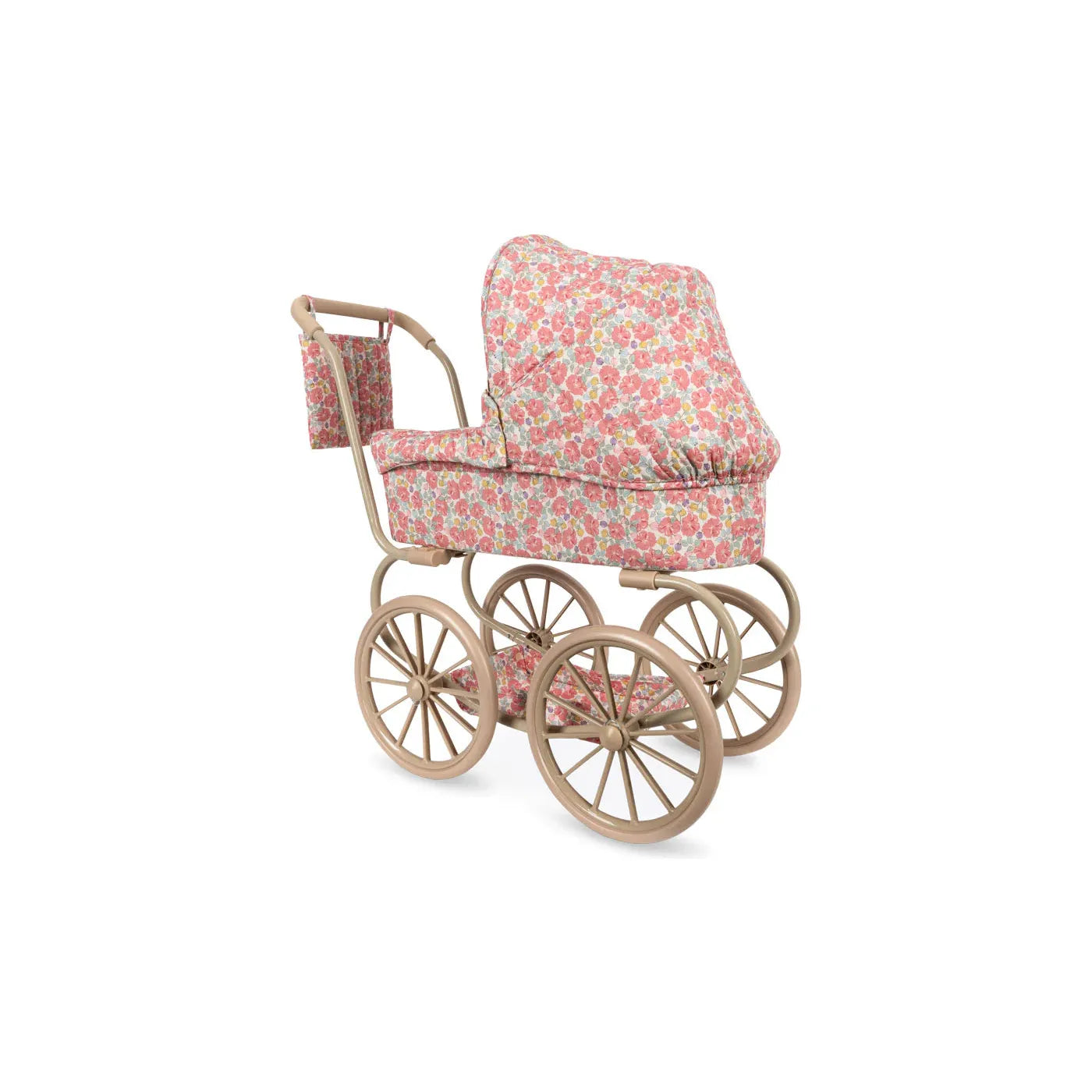Coche / Moises Vintage para muñecas Minnie - Rose anglaise