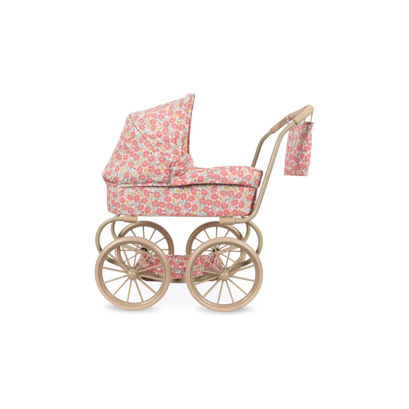 Coche / Moises Vintage para muñecas Minnie - Rose anglaise