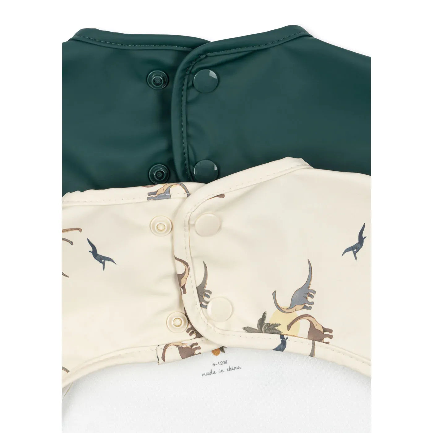 Set 2 Baberos con mangas / Delantales - Kubi / Rain forest