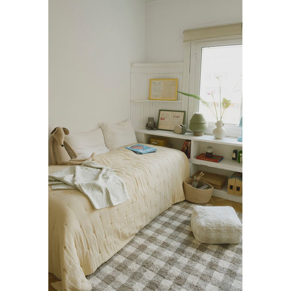 Pouf Vichy Ivory