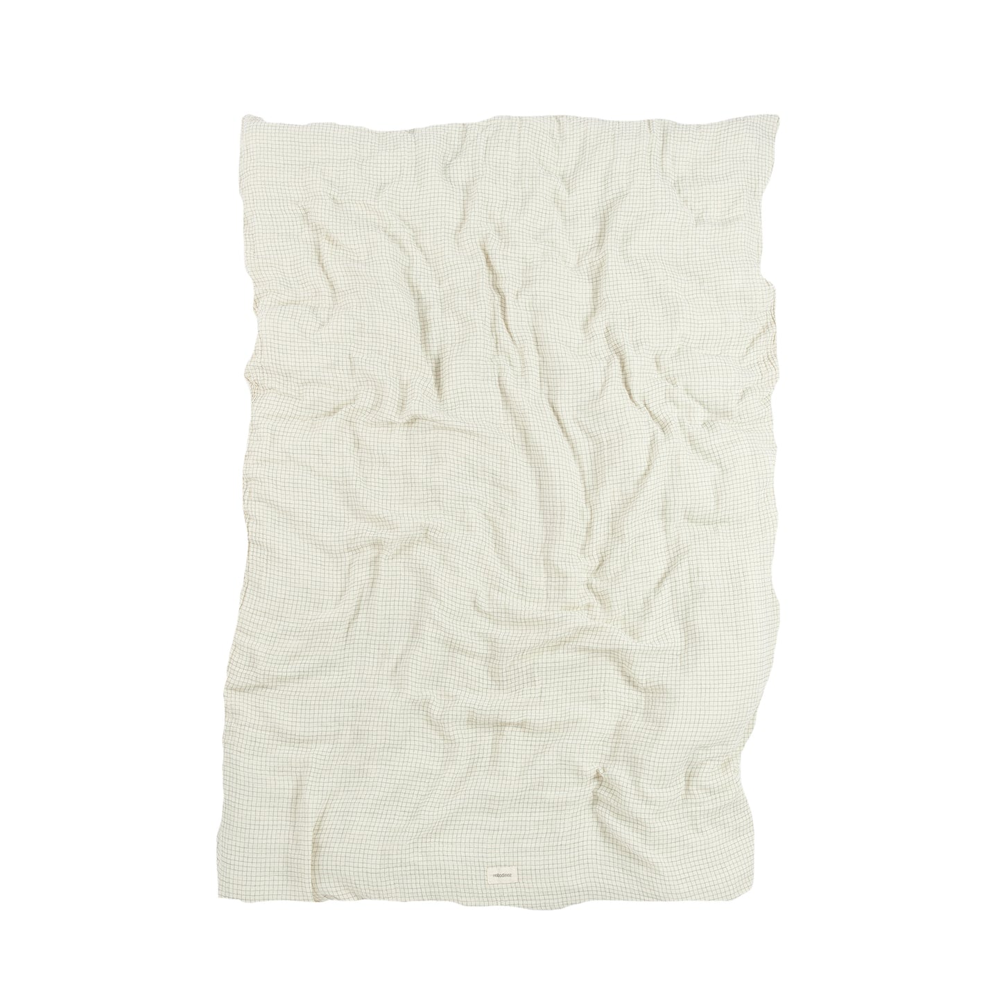 Funda nórdica Cama Wabi Sabi (Doble gasa algodón lavado) - Blue Grid