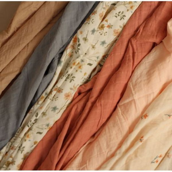 Swaddle / Manta Muselina 100% algodón orgánico - Capuccino