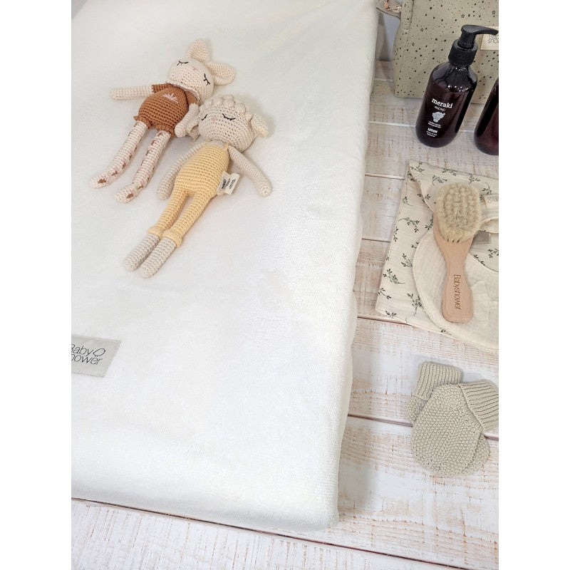 Funda para mudador ajustable - Toalla terry ivory
