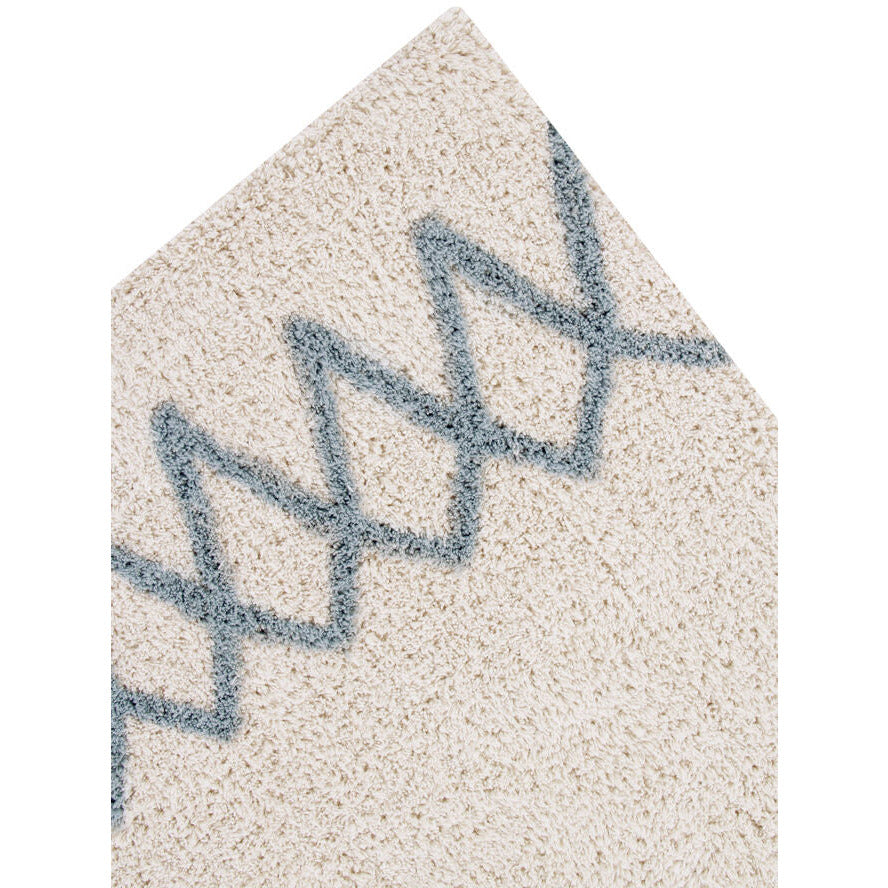Alfombra lavable Atlas natural - Vintage Blue 120 x 160 cm