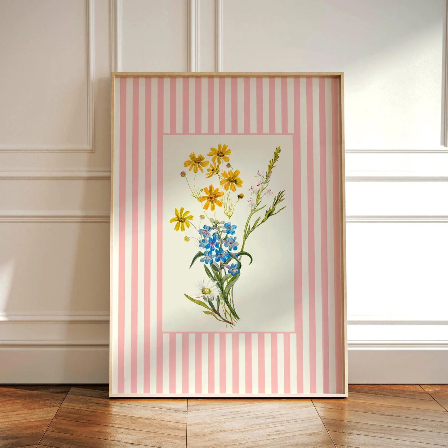 Lámina / poster - Flowers & Lines