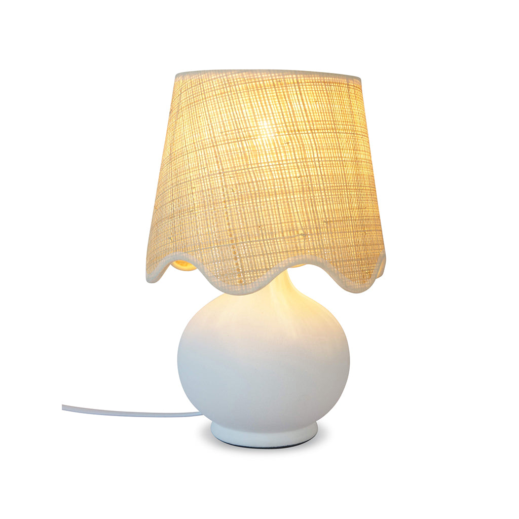 Lampara sobremesa scalloped