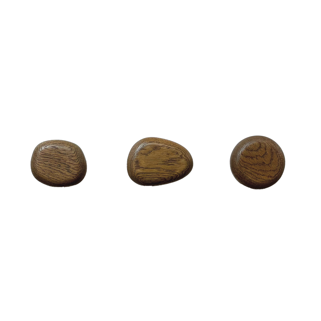 Set de 3 perchas - wooden stone
