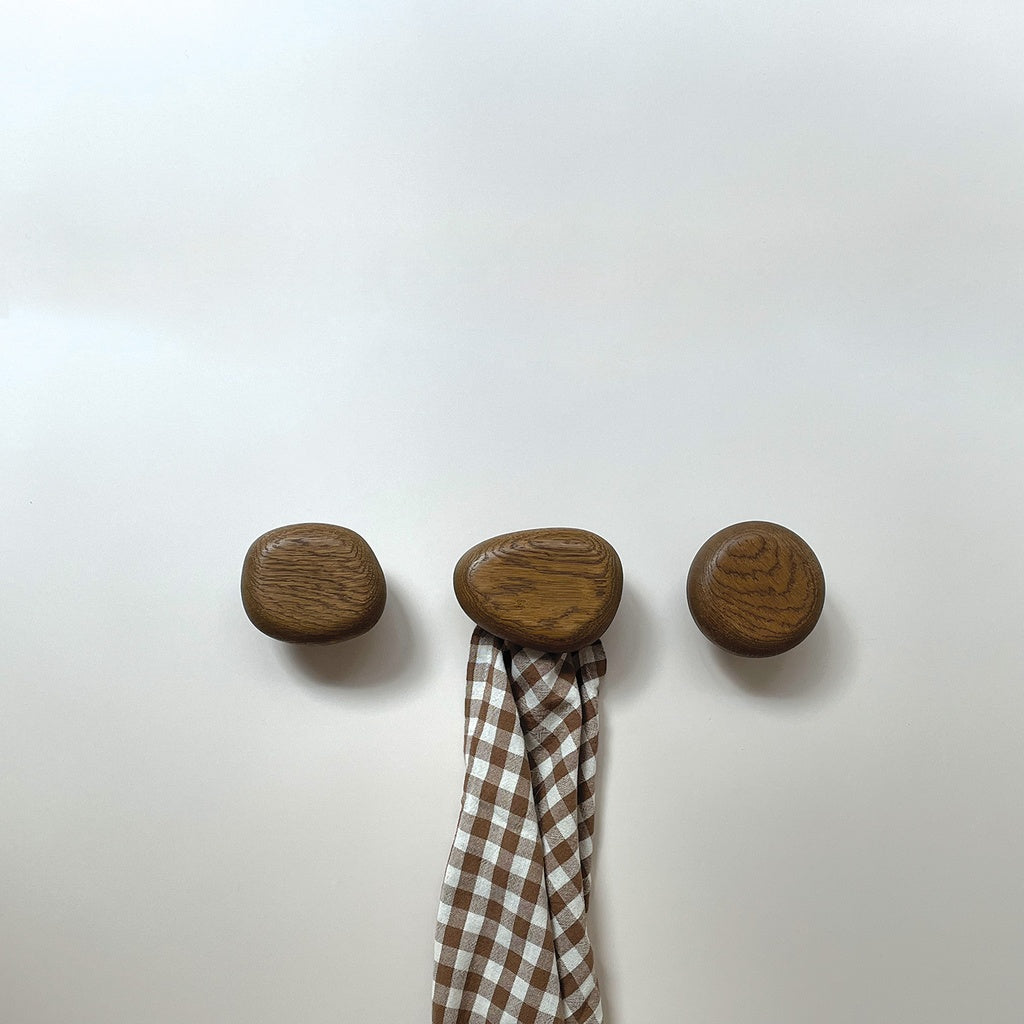 Set de 3 perchas - wooden stone