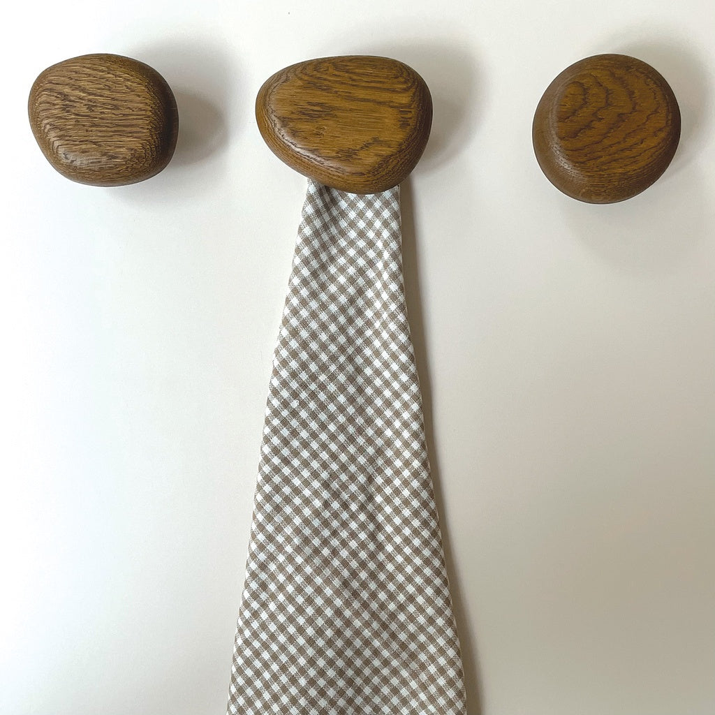 Set de 3 perchas - wooden stone